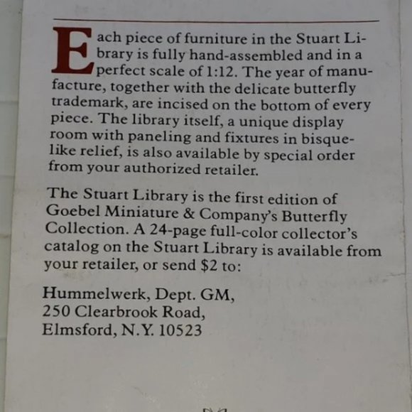 Goebel Stuart Library Chair Miniature - Picture 11 of 11